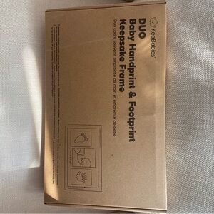 Never used. Received at baby shower. Foot and handprint mold.